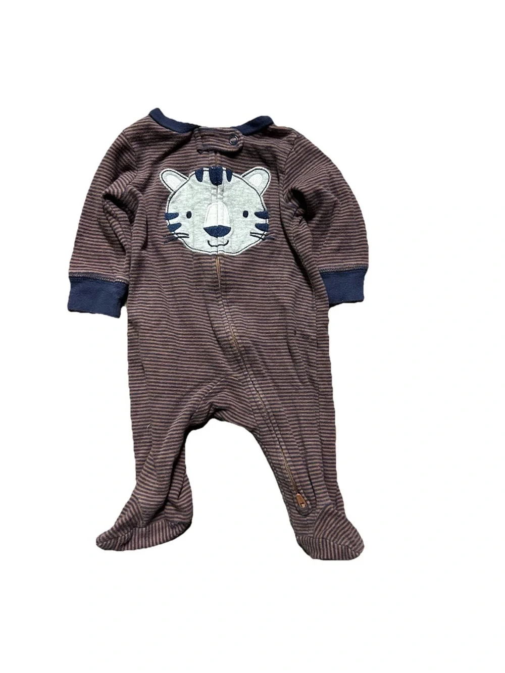 Baby Footie Pajamas Camouflage Stripes Animals Size 0-3 Months